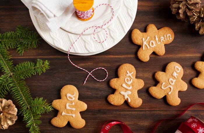 DIY avec des biscuits de noël pour la table