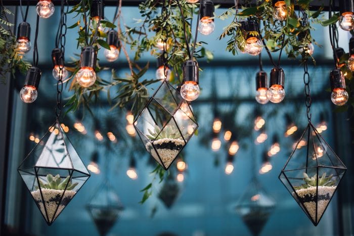 Décoration de plafond pour salle de mariage