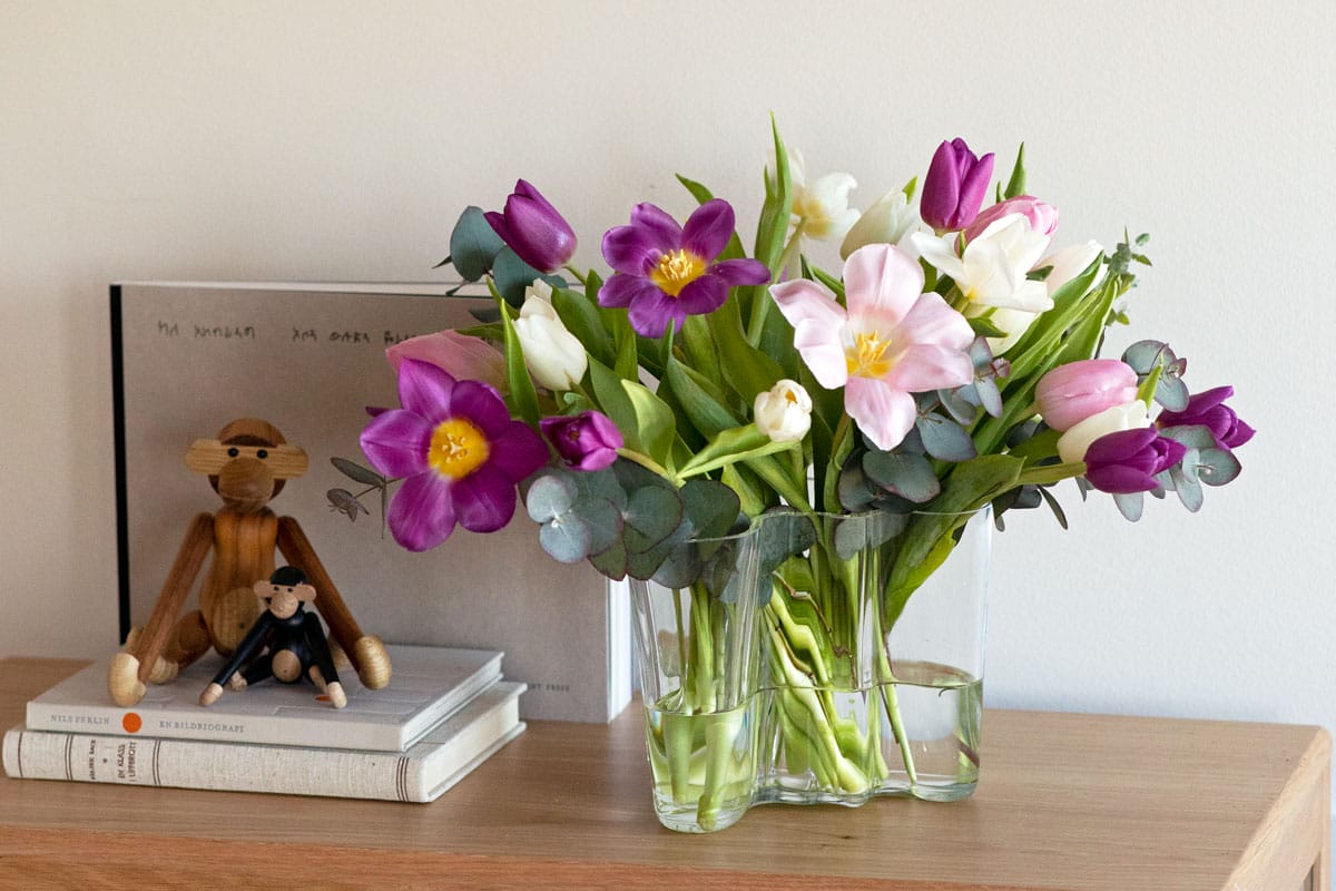 Bouquet de tulipes ouvertes